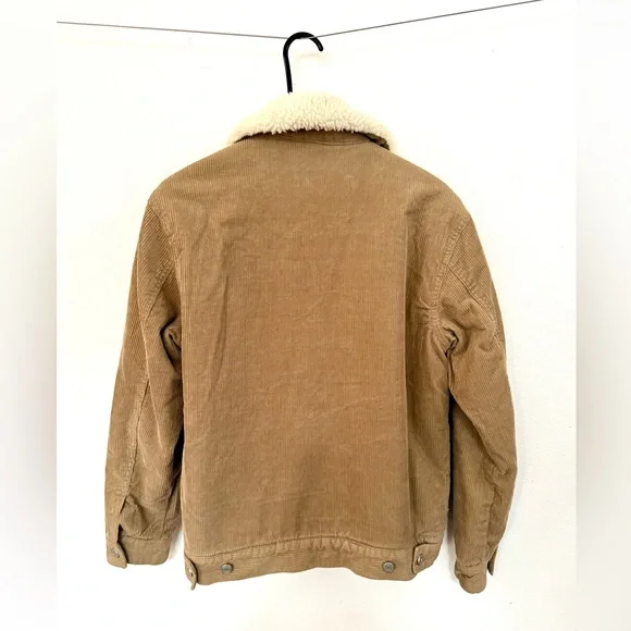Men’s XS H&M Teddy Lined Sherpa Corduroy Jacket - Picture 3 of 11